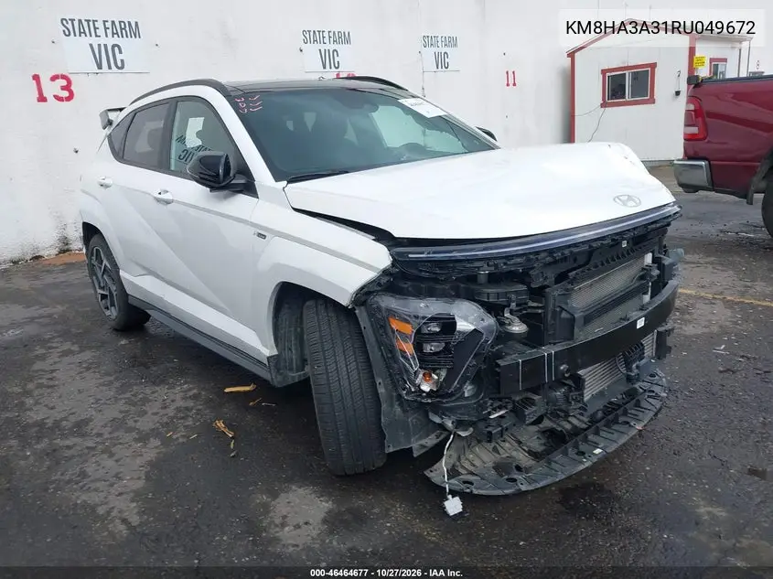 HYUNDAI KONA 2024, VIN KM8HA3A31RU049672