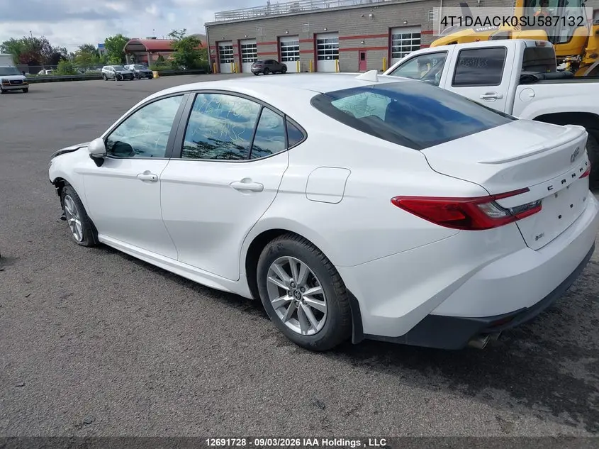 2025 TOYOTA CAMRY VIN 4T1DAACK0SU587132 — фото 3