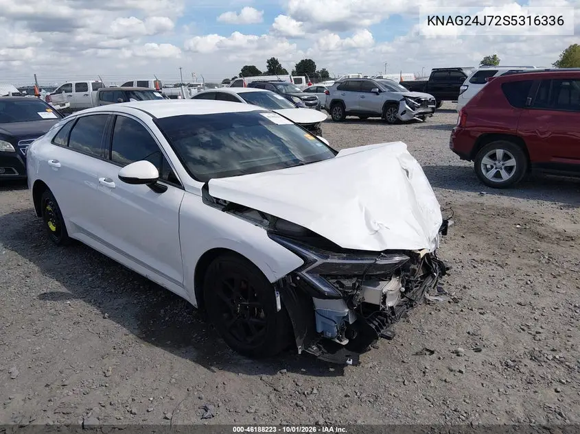 KIA K5 2025, VIN KNAG24J72S5316336