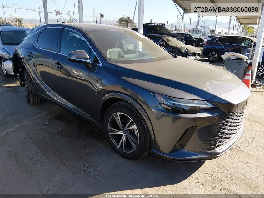 LEXUS RX 2025, VIN 2T2BAMBA8SC065038