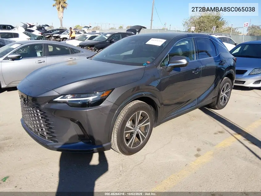2025 LEXUS RX VIN 2T2BAMBA8SC065038 — фото 2