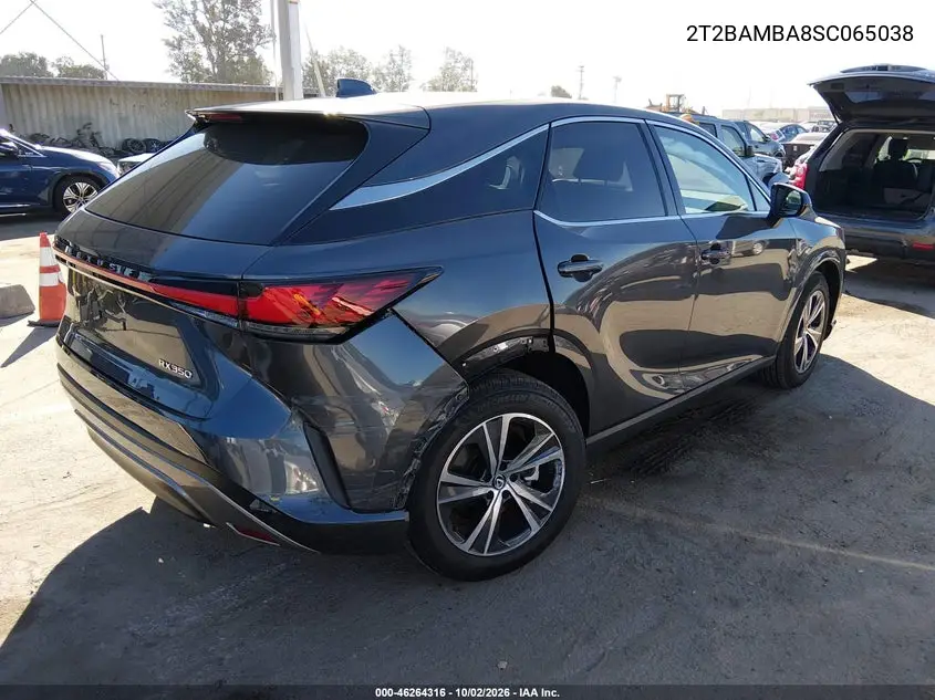 2025 LEXUS RX VIN 2T2BAMBA8SC065038 — фото 4