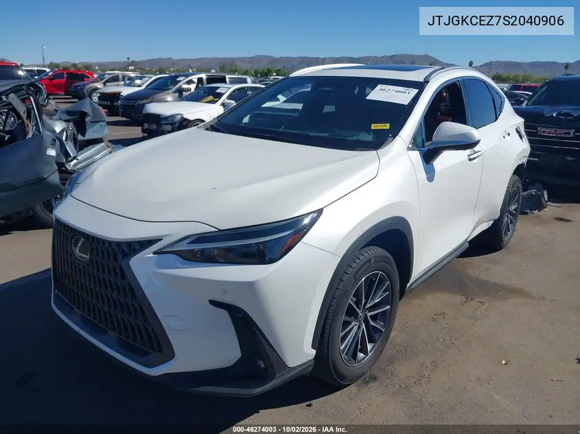 2025 LEXUS NX VIN JTJGKCEZ7S2040906 — фото 2