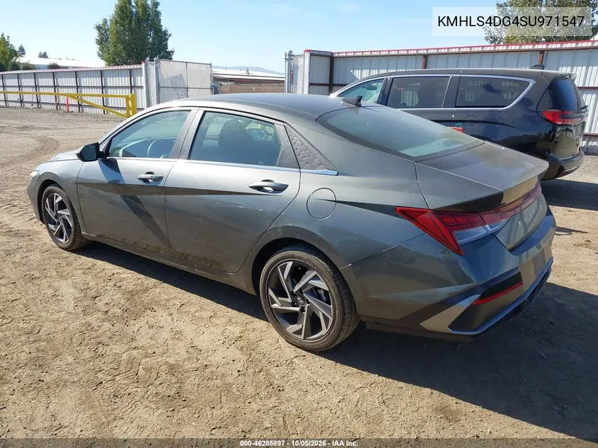 2025 HYUNDAI ELANTRA VIN KMHLS4DG4SU971547 — фото 3