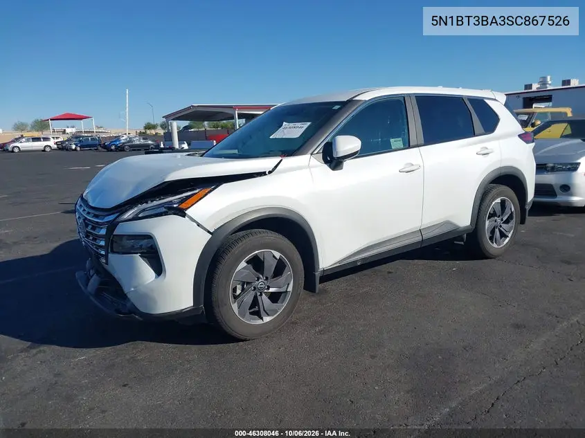 2025 NISSAN ROGUE VIN 5N1BT3BA3SC867526 — фото 2