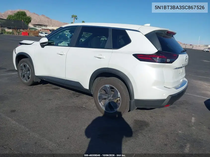 2025 NISSAN ROGUE VIN 5N1BT3BA3SC867526 — фото 3