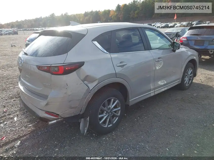2025 MAZDA CX-5 VIN JM3KFBCM0S0745214 — фото 4