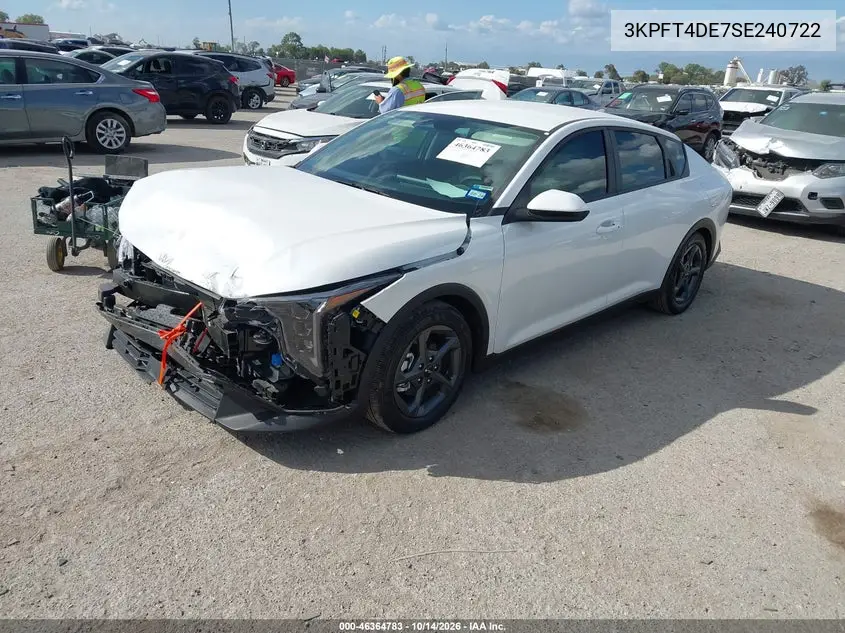 2025 KIA K4 VIN 3KPFT4DE7SE240722 — фото 2