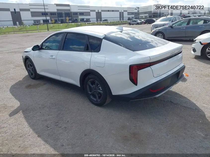 2025 KIA K4 VIN 3KPFT4DE7SE240722 — фото 3
