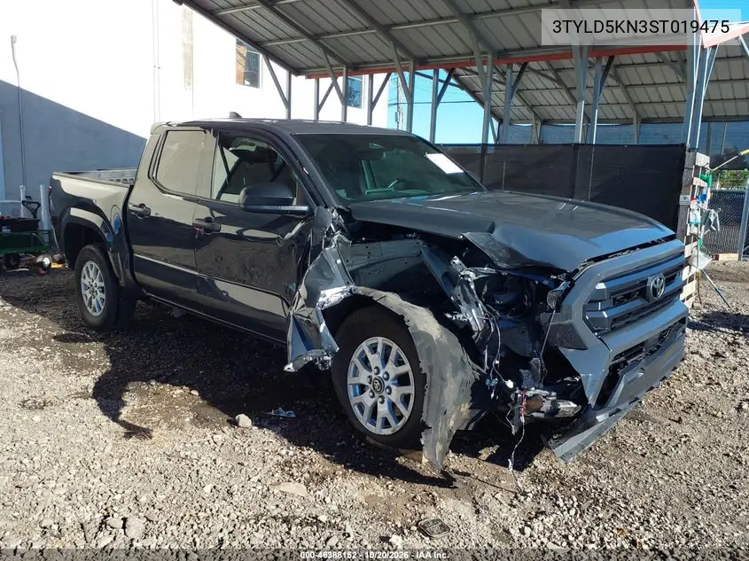 TOYOTA TACOMA 2025, VIN 3TYLD5KN3ST019475
