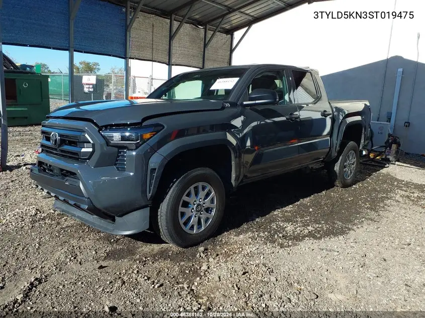2025 TOYOTA TACOMA VIN 3TYLD5KN3ST019475 — фото 2