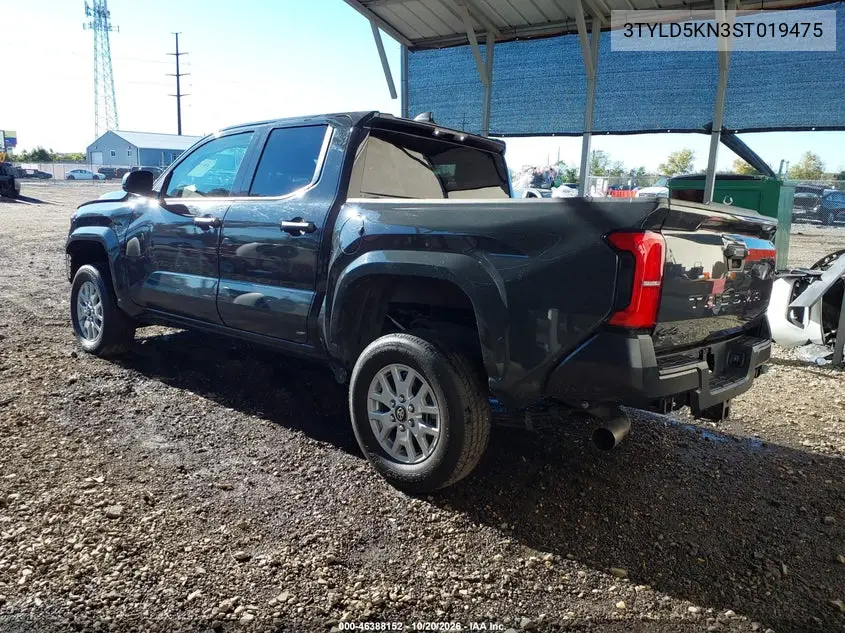 2025 TOYOTA TACOMA VIN 3TYLD5KN3ST019475 — фото 3