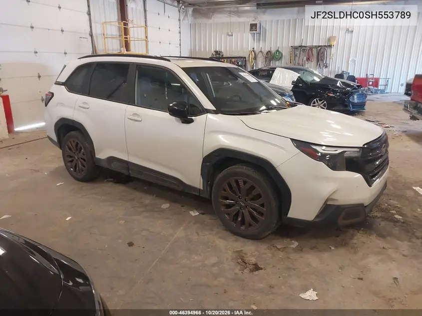 SUBARU FORESTER 2025, VIN JF2SLDHC0SH553789
