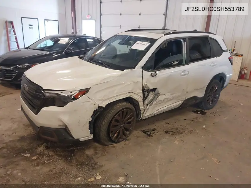 2025 SUBARU FORESTER VIN JF2SLDHC0SH553789 — фото 2