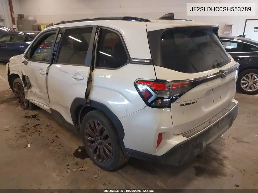 2025 SUBARU FORESTER VIN JF2SLDHC0SH553789 — фото 3