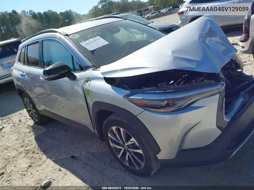 TOYOTA COROLLA CROSS 2025, VIN 7MUEAAAG4SV129059