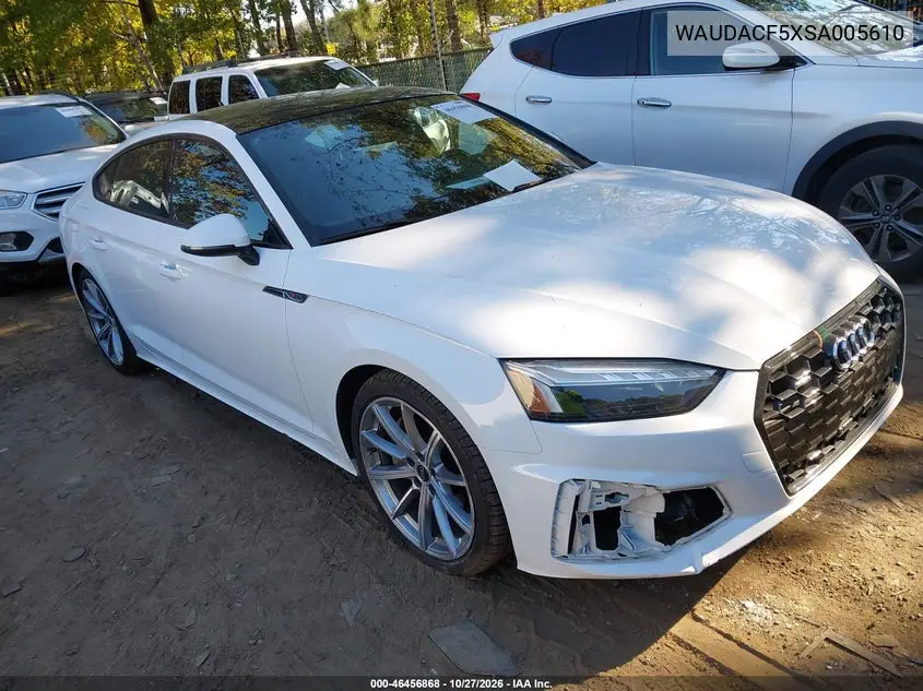 AUDI A5 2025, VIN WAUDACF5XSA005610