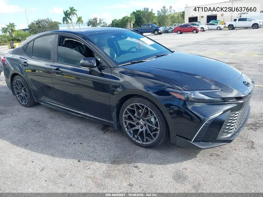 TOYOTA CAMRY 2025, VIN 4T1DAACK2SU637660