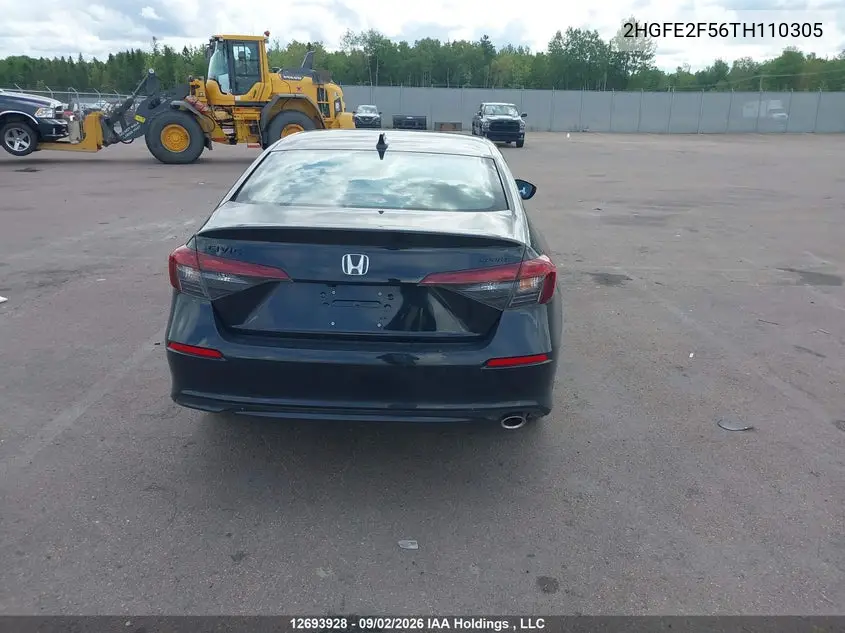 2026 HONDA CIVIC VIN 2HGFE2F56TH110305 — фото 16
