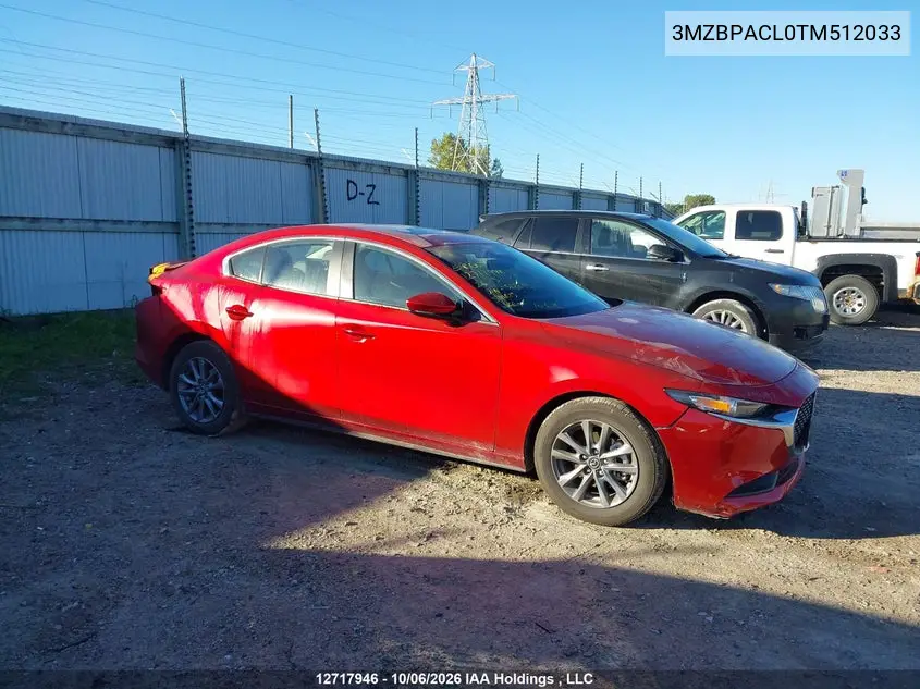 MAZDA 3 2026, VIN 3MZBPACL0TM512033