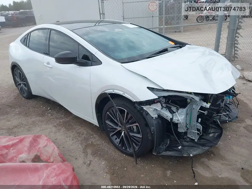 TOYOTA PRIUS 2026, VIN JTDACAAU0T3074783