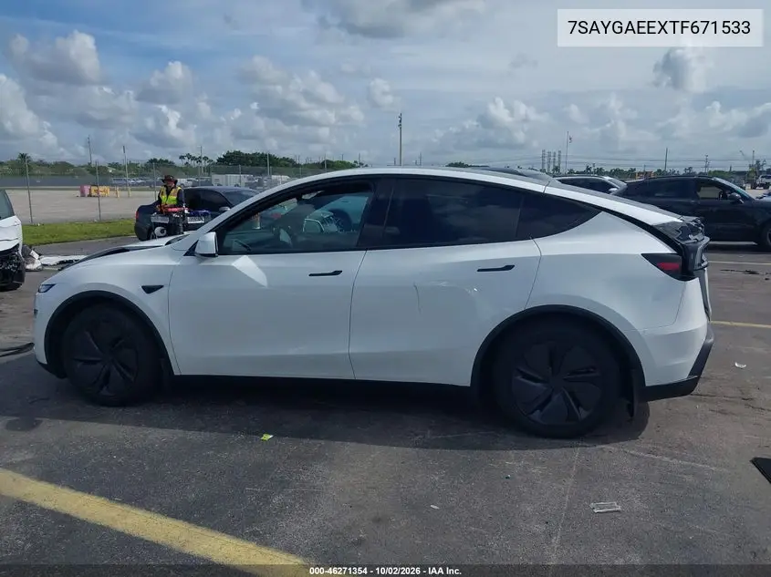 2026 TESLA MODEL Y VIN 7SAYGAEEXTF671533 — фото 12
