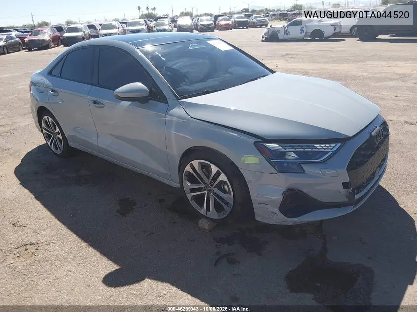 AUDI A3 2026, VIN WAUGUDGY0TA044520