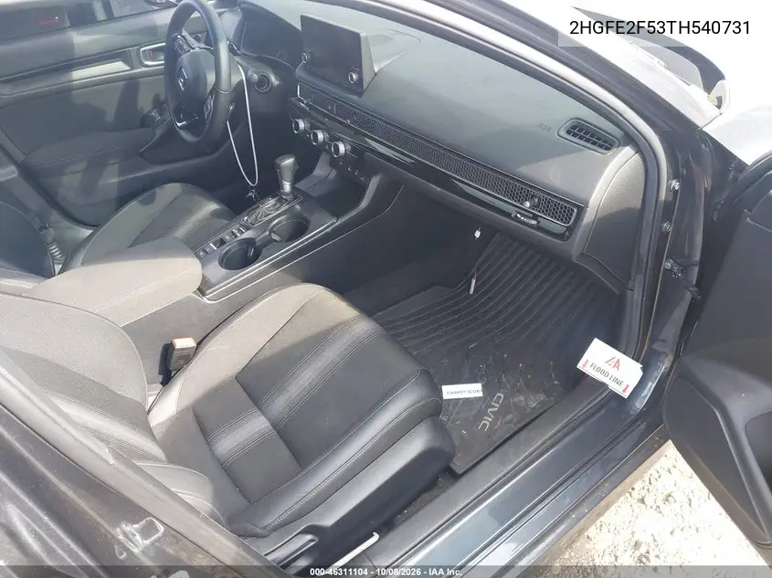 2026 HONDA CIVIC VIN 2HGFE2F53TH540731 — фото 5