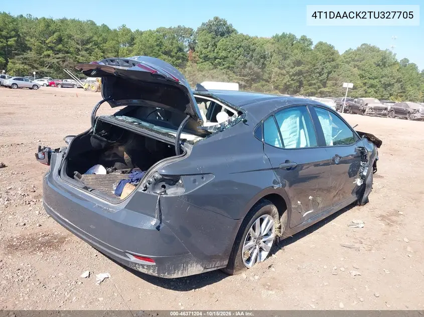 2026 TOYOTA CAMRY VIN 4T1DAACK2TU327705 — фото 4