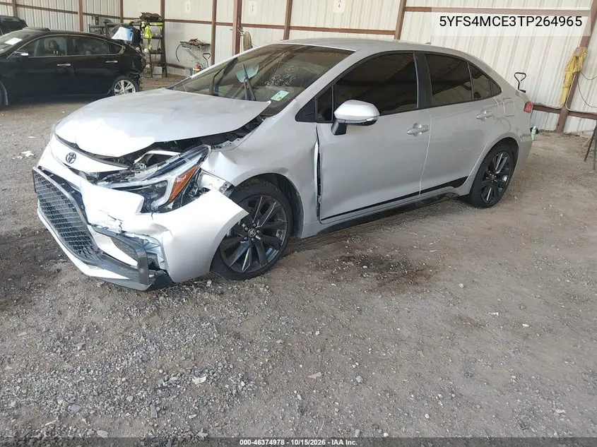 2026 TOYOTA COROLLA VIN 5YFS4MCE3TP264965 — фото 2