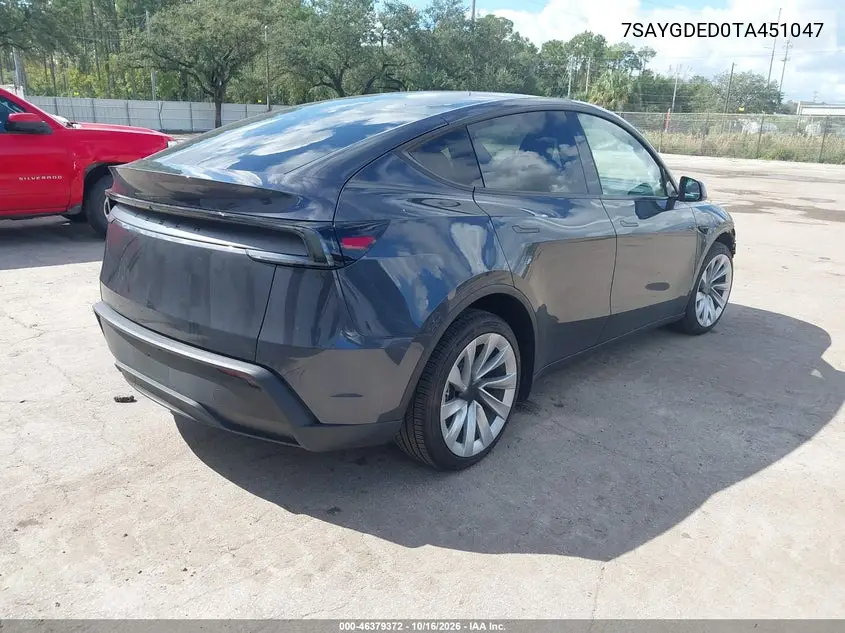 2026 TESLA MODEL Y VIN 7SAYGDED0TA451047 — фото 4