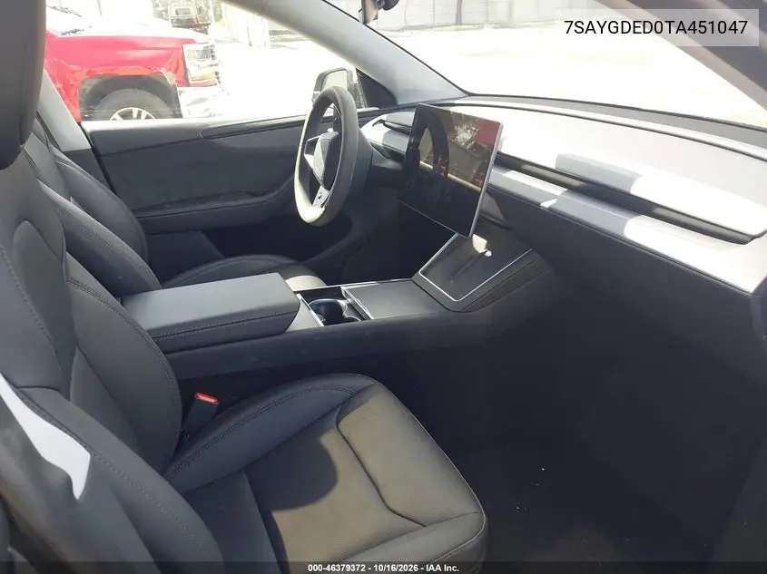 2026 TESLA MODEL Y VIN 7SAYGDED0TA451047 — фото 5