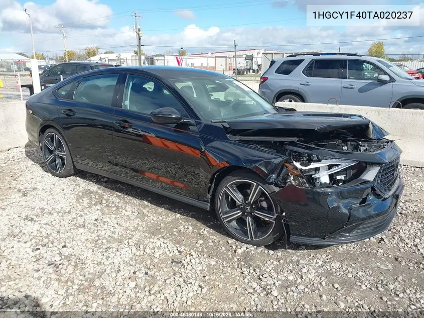 HONDA ACCORD 2026, VIN 1HGCY1F40TA020237