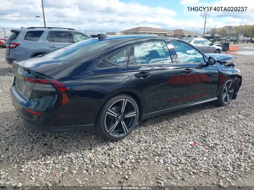 2026 HONDA ACCORD VIN 1HGCY1F40TA020237 — фото 4