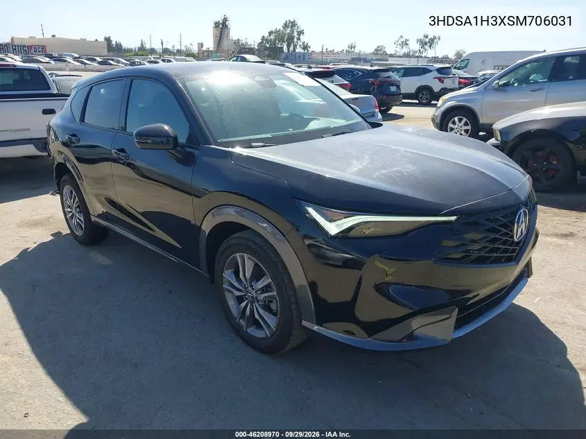 ACURA ADX 2025, VIN 3HDSA1H3XSM706031