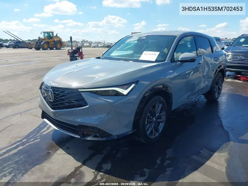 2025 ACURA ADX VIN 3HDSA1H53SM702453 — фото 2