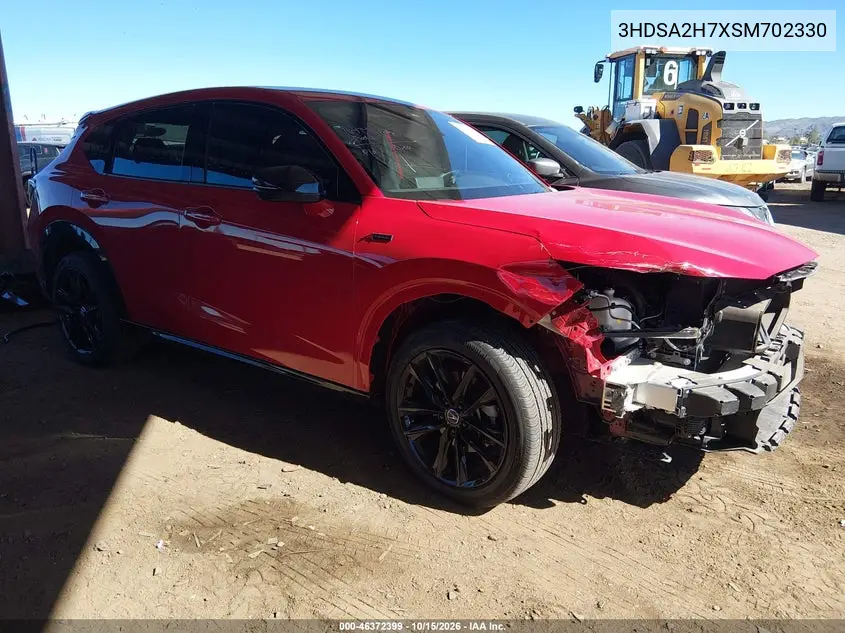 ACURA ADX 2025, VIN 3HDSA2H7XSM702330