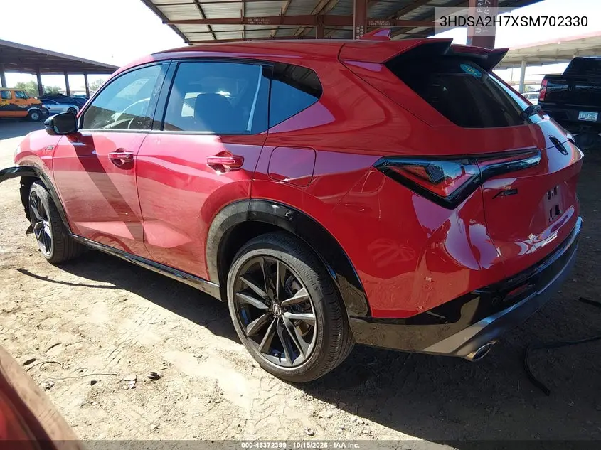 2025 ACURA ADX VIN 3HDSA2H7XSM702330 — фото 3