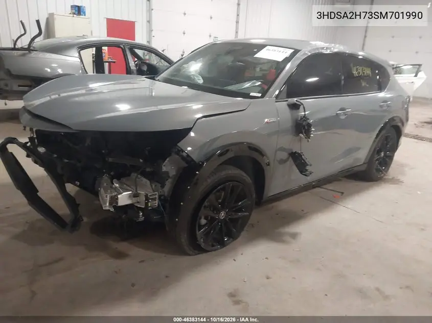2025 ACURA ADX VIN 3HDSA2H73SM701990 — фото 2