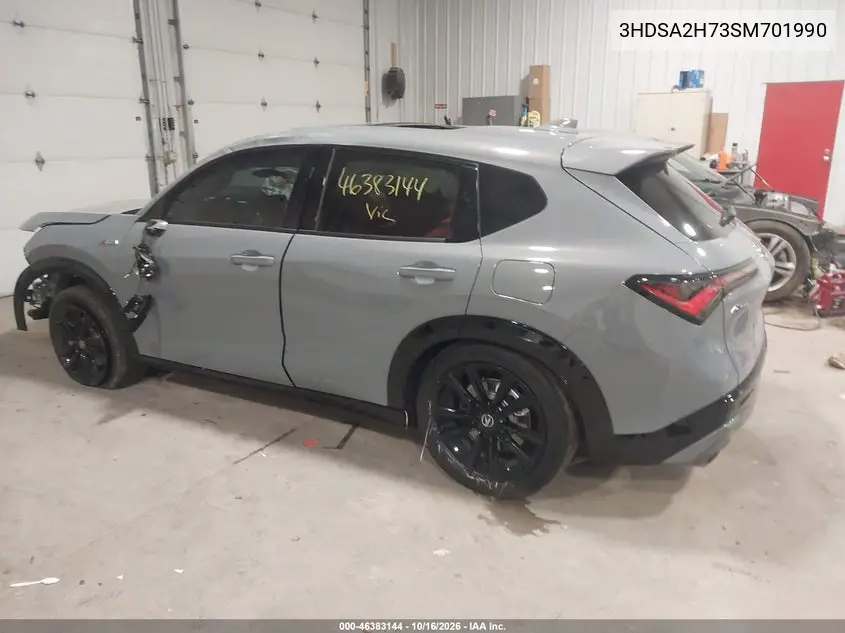 2025 ACURA ADX VIN 3HDSA2H73SM701990 — фото 3