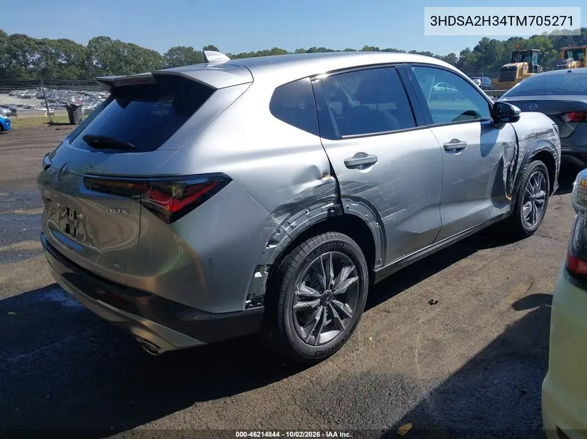 2026 ACURA ADX VIN 3HDSA2H34TM705271 — фото 4