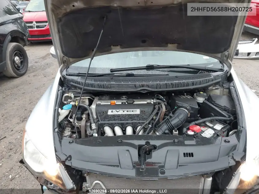 2008 ACURA CSX VIN 2HHFD56588H200725 — фото 10