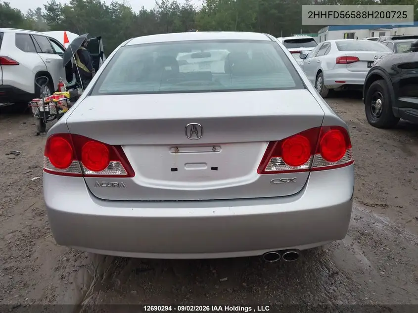 2008 ACURA CSX VIN 2HHFD56588H200725 — фото 17