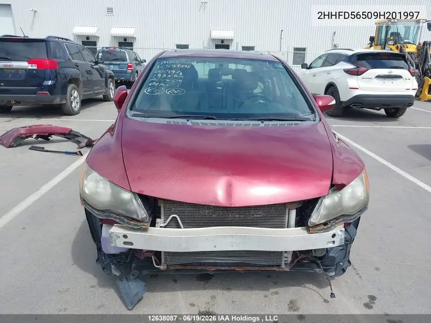 2009 ACURA CSX VIN 2HHFD56509H201997 — фото 12