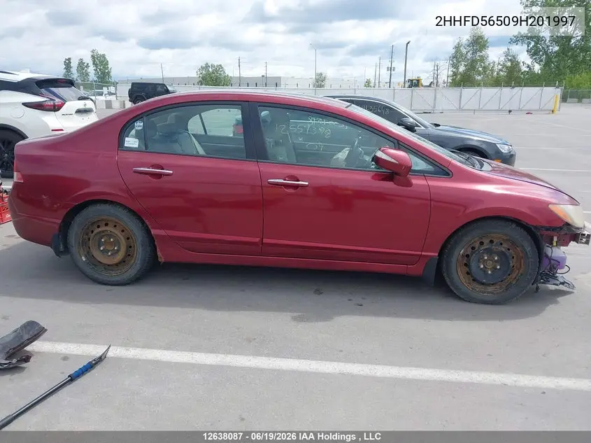2009 ACURA CSX VIN 2HHFD56509H201997 — фото 13
