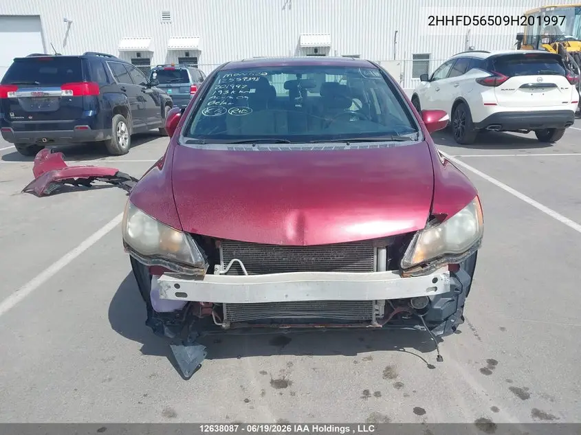 2009 ACURA CSX VIN 2HHFD56509H201997 — фото 6