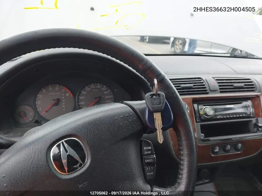 2002 ACURA EL VIN 2HHES36632H004505 — фото 10