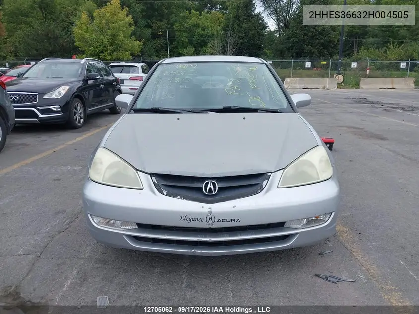 2002 ACURA EL VIN 2HHES36632H004505 — фото 11