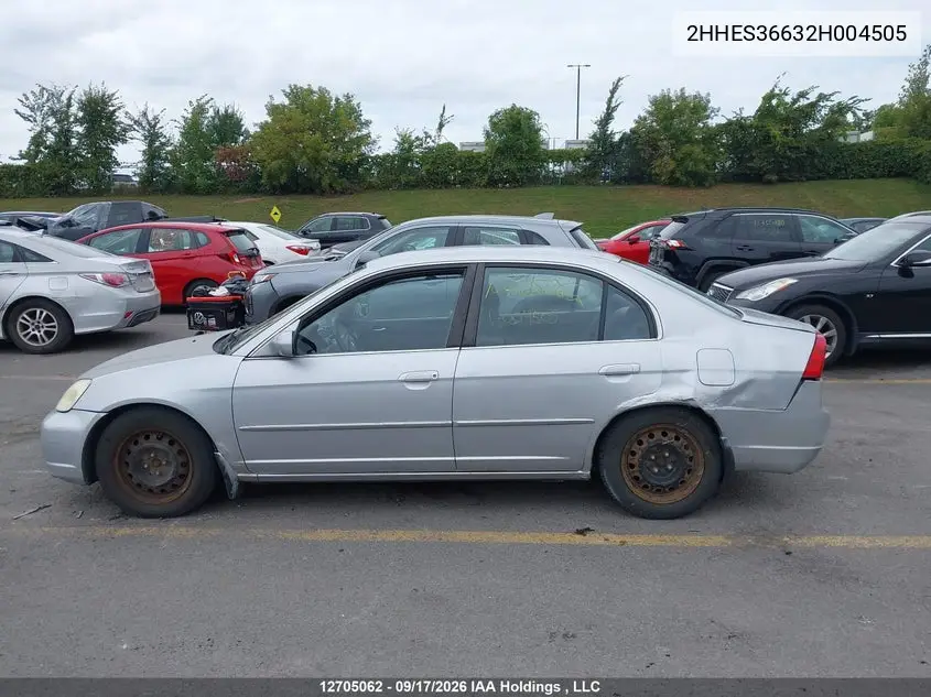 2002 ACURA EL VIN 2HHES36632H004505 — фото 13