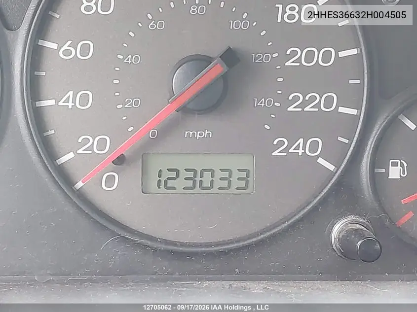 2002 ACURA EL VIN 2HHES36632H004505 — фото 14